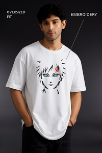 Garrai Hatch Black Oversized Embroidery T-shirt