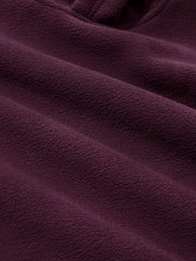 Burgundy Oversize Embroidery Hoodie