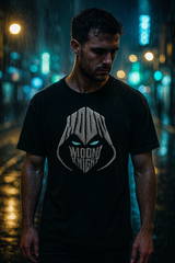 Moon Knight Black Oversized Embroidery T-shirt