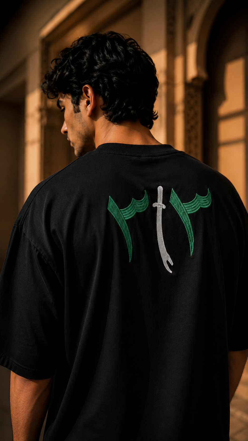 313 edition oversized embroidery t-shirt – Stylelum