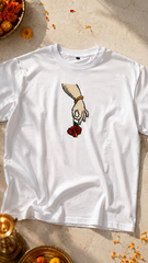 The Mumbai Cha Raja Edition - Embroidery Oversized T-shirt