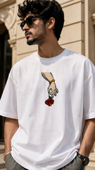 The Mumbai Cha Raja Edition - Embroidery Oversized T-shirt