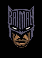 Batman Black Oversized Embroidery T-shirt