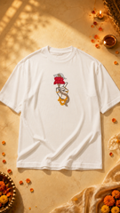 Mahaganpati edition oversized embroidery t-shirt – Stylelum