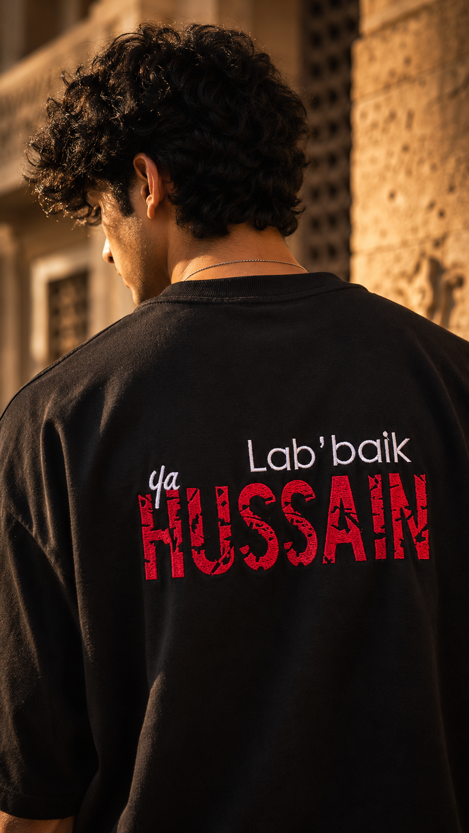 The Labbaik Edition Embroidery Oversized Tshirt