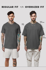 HASHIRA Black Oversized Embroidery T-shirt