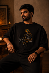 Krishna Oversized Embroidery T-shirt