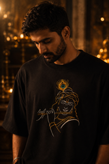 Krishna Oversized Embroidery T-shirt