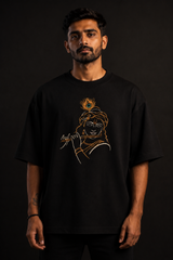 Krishna Oversized Embroidery T-shirt