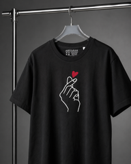 Korean Heart Oversized Embroidery