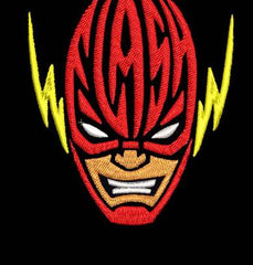 Flash Black Oversized Embroidery T-shirt