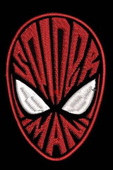 Superman Black Oversized Embroidery T-shirt